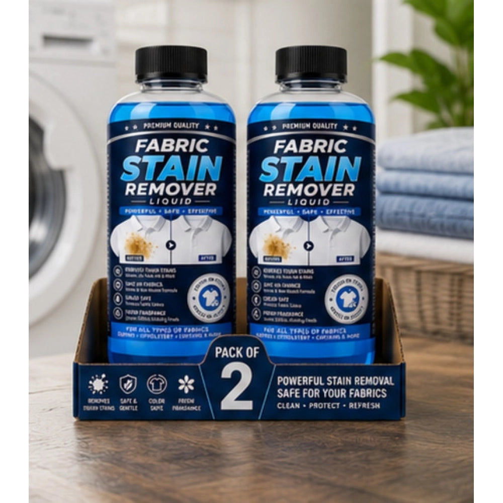 Generic Pack of 2 Fabric Stain Remover Liquid Bottles 100 ML
