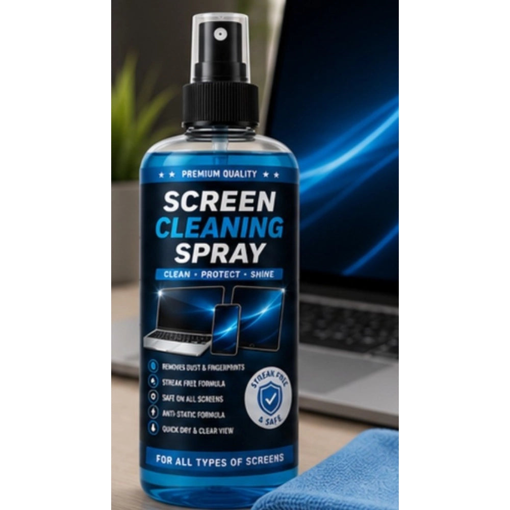 Generic Pack of 2 Screen Cleaning Liquid Spray Bottles 100 ML