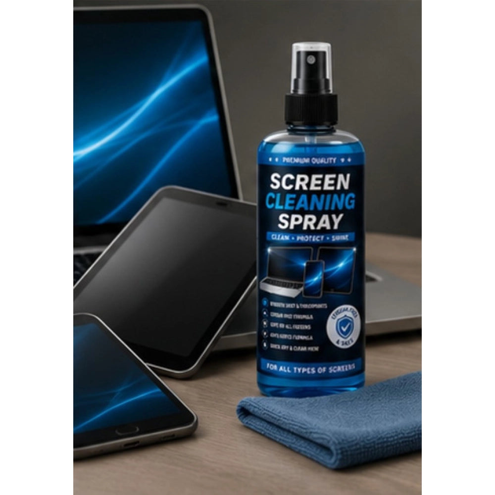 Generic Pack of 2 Screen Cleaning Liquid Spray Bottles 100 ML