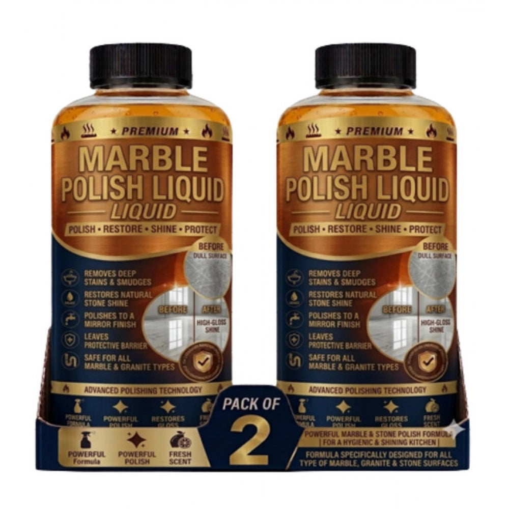 Generic Pack of 2 Marble Polish Liquid Bottles 100 ML