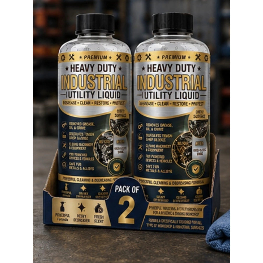 Generic Pack of 2 Heavy Duty Industrial Utility Liquid Bottles 100 ML