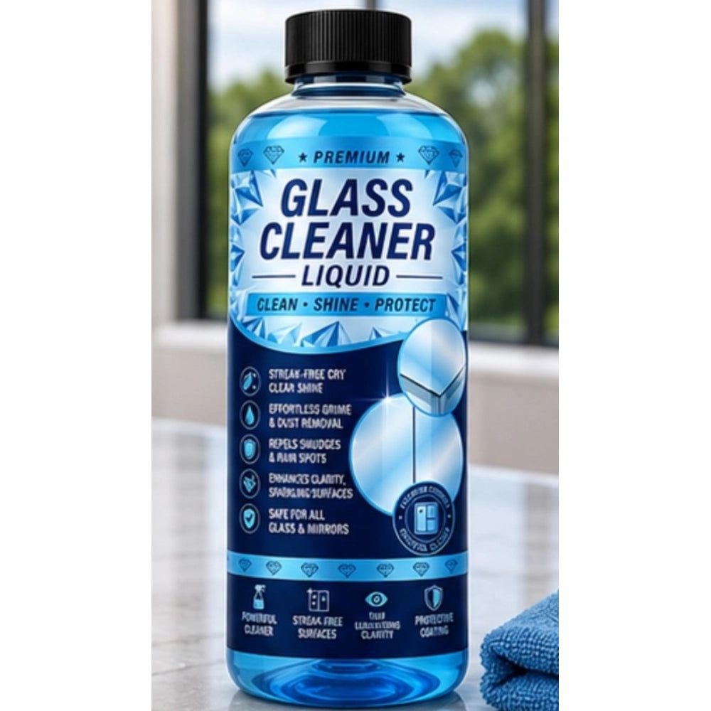 Generic Pack of 2 Glass Cleaner Liquid Bottles 100 ML