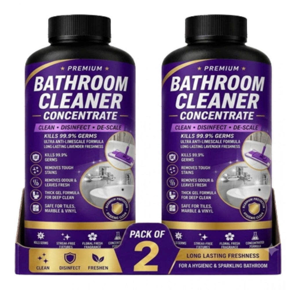 Generic Pack of 2 Bathroom Cleaner Concentrate Liquid Bottles 100 ML