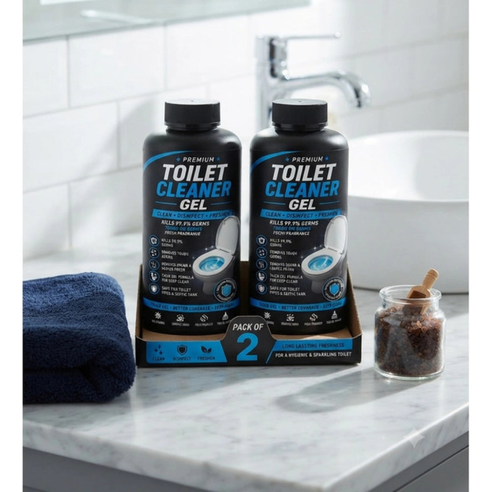 Generic Pack of 2 Toilet Cleaner Gel Bottles 100 ML