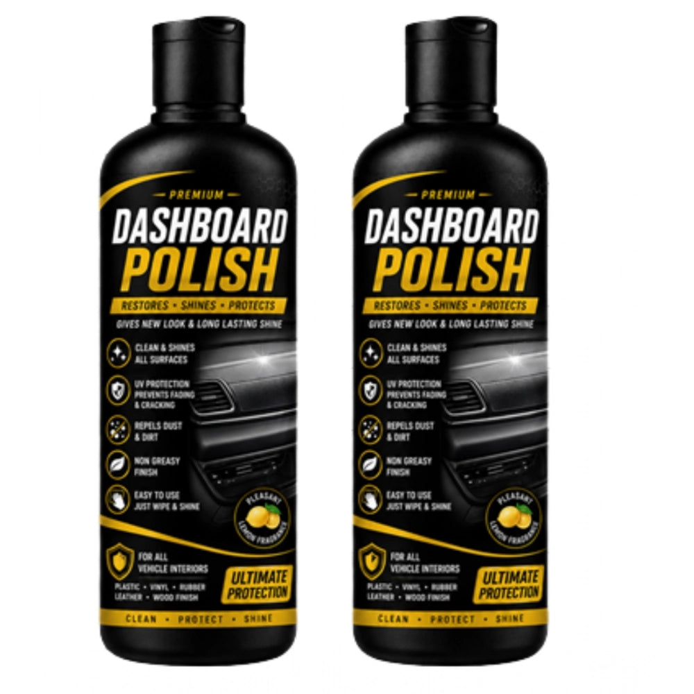 Generic Pack of 2 Dashboard Polish Liquid Flip Top Cap Bottles 100 ML