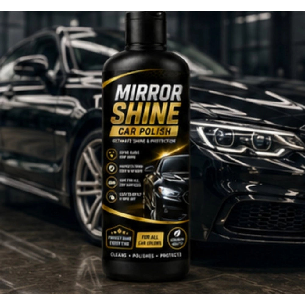 Generic Pack of 2 Mirror Shine Car Polish Liquid Flip Top Cap Bottles 100 ML