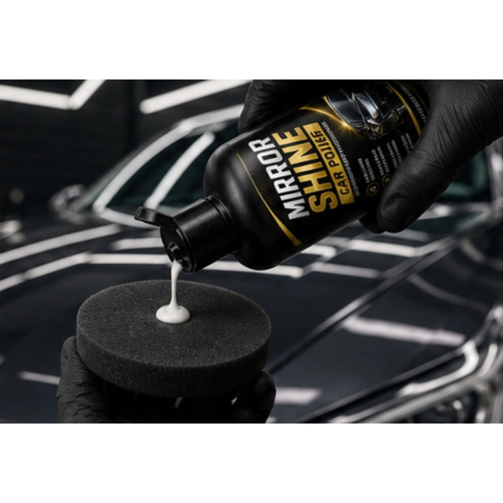 Generic Pack of 2 Mirror Shine Car Polish Liquid Flip Top Cap Bottles 100 ML