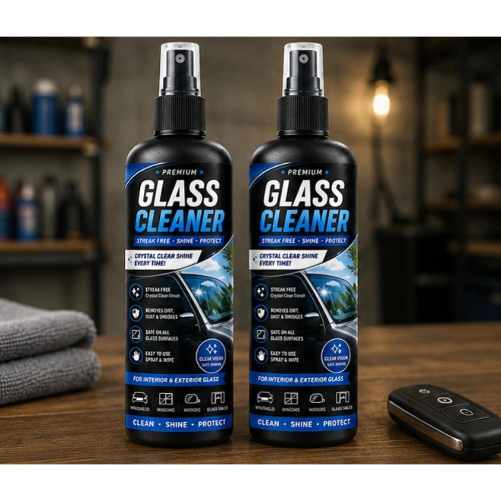 Generic Pack of 2 Glass Cleaner Liquid Spray Bottles 100 ML