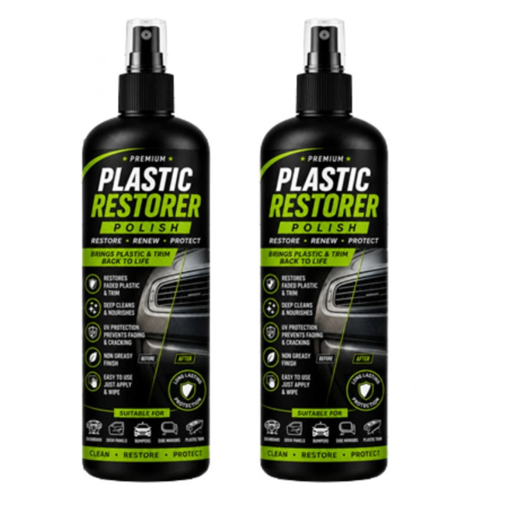 Generic Pack of 2 Plastic Restorer Polish Liquid Spray Bottles 100 ML