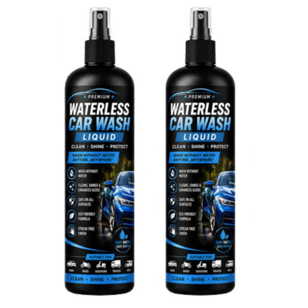 Generic Pack of 2 Waterless Car Wash Liquid Spray Bottles 100 ML