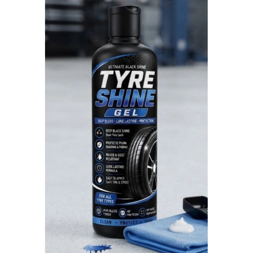 Generic Pack of 2 Tyre Shine Gel Flip Top Cap Bottles 100 ML
