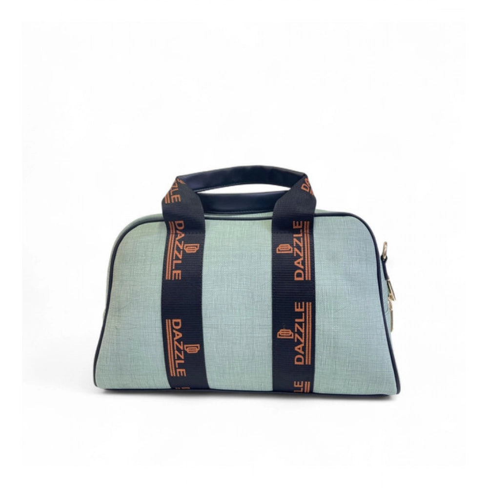 Generic Women's Polyurethane Textured Duffle Bag with Adjustable &amp; Removable Strap (Green)